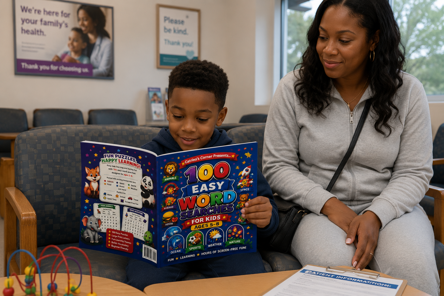 100 Easy Word Searches for Kids: Blue Edition