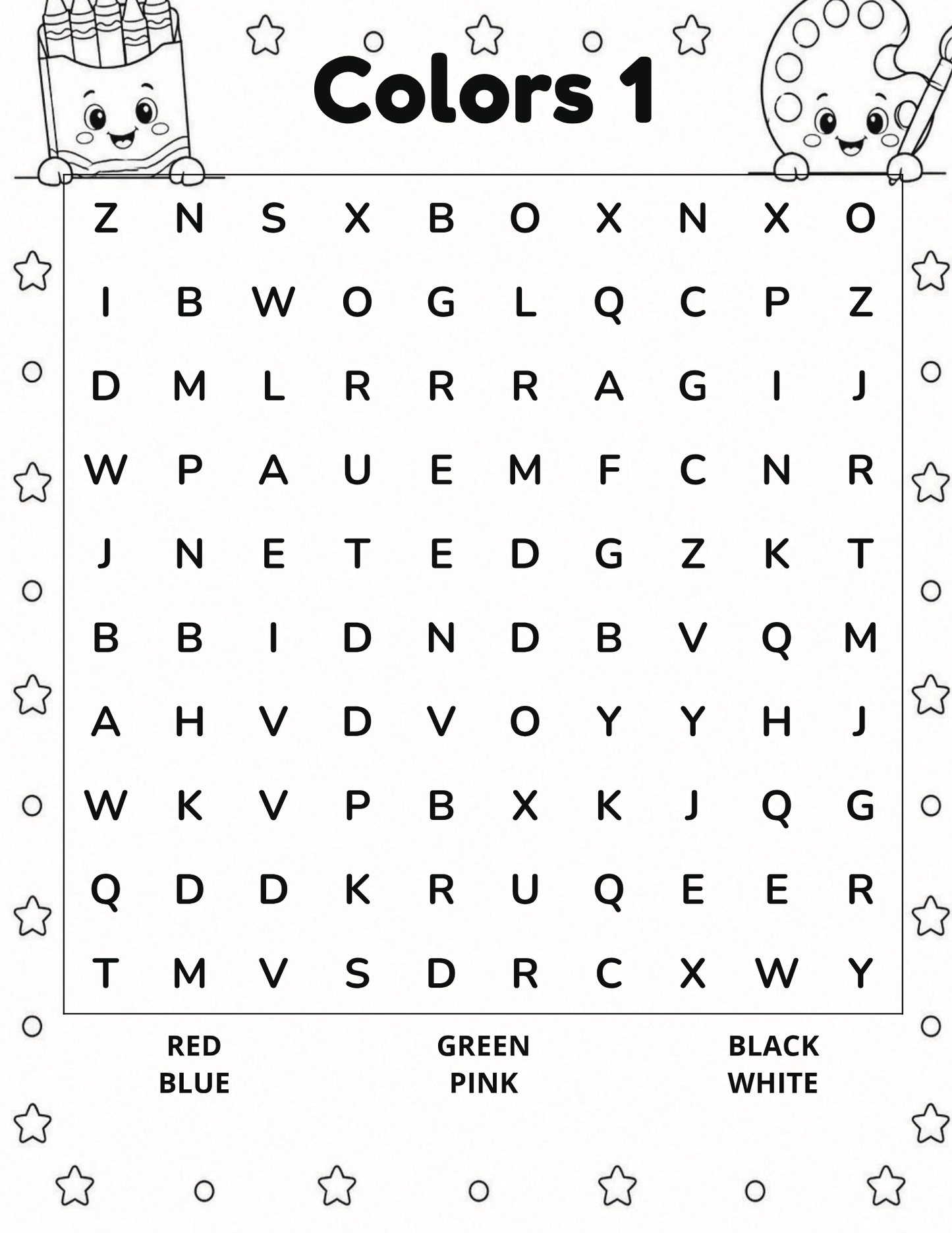 100 Easy Word Searches for Kids: Pink Edition