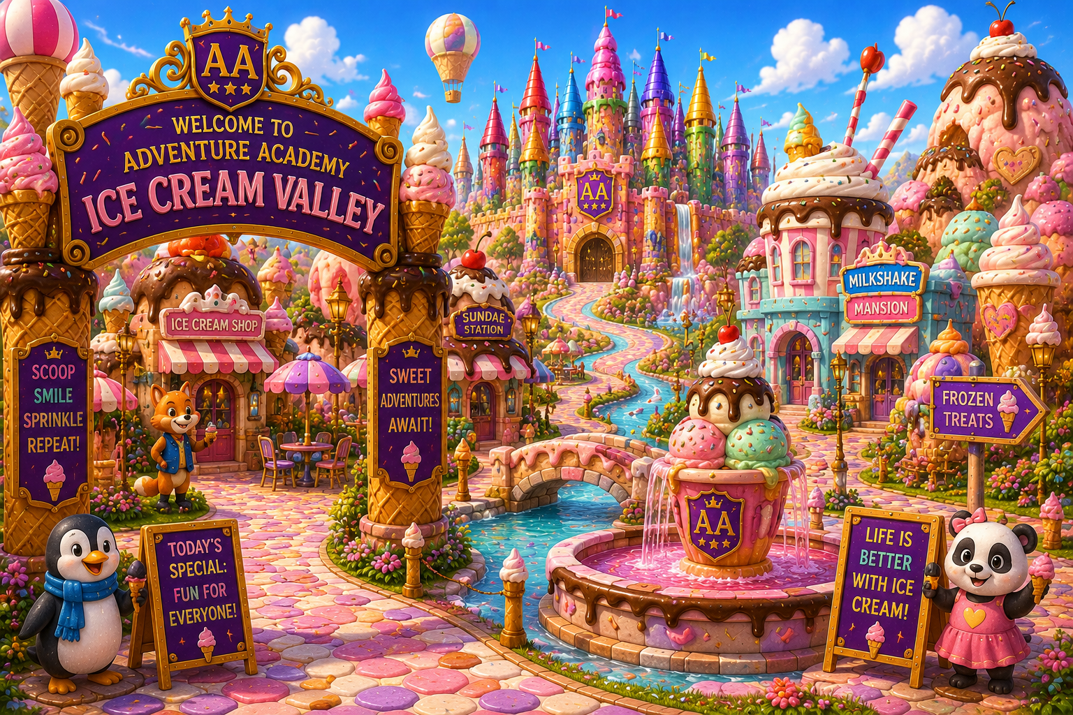 Welcome to Pebbles' Ice Cream Valley