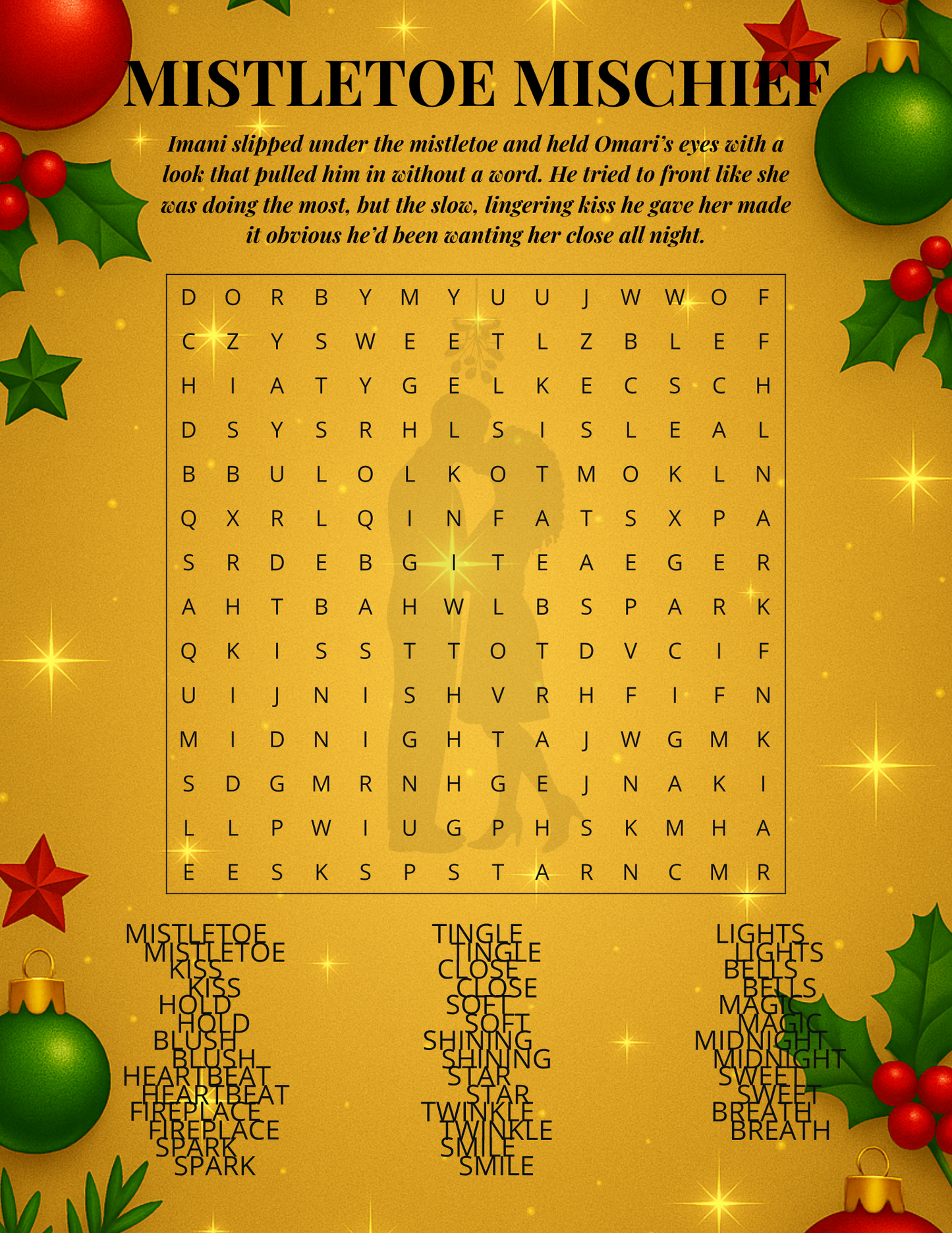 A Grown & Sexy Christmas: Romantic Holiday Word Search Collection