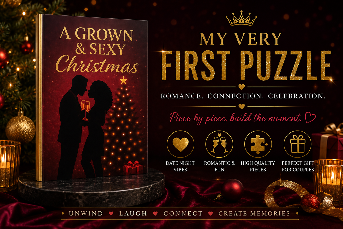 A Grown & Sexy Christmas: Romantic Holiday Word Search Collection