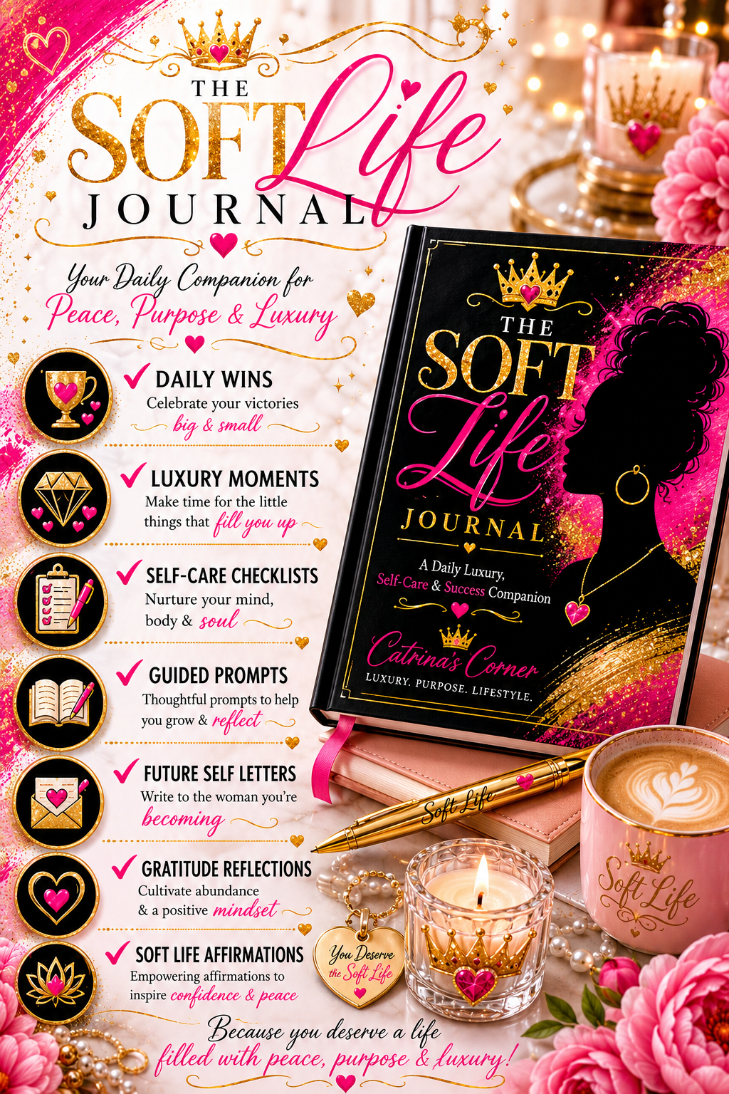 The Soft Life Journal: A Luxury Guided Journal for Women